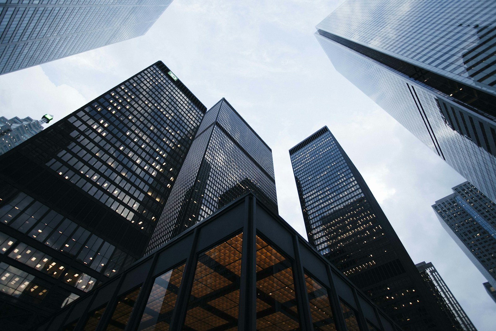 Modern glass-fronted technology headquarters
